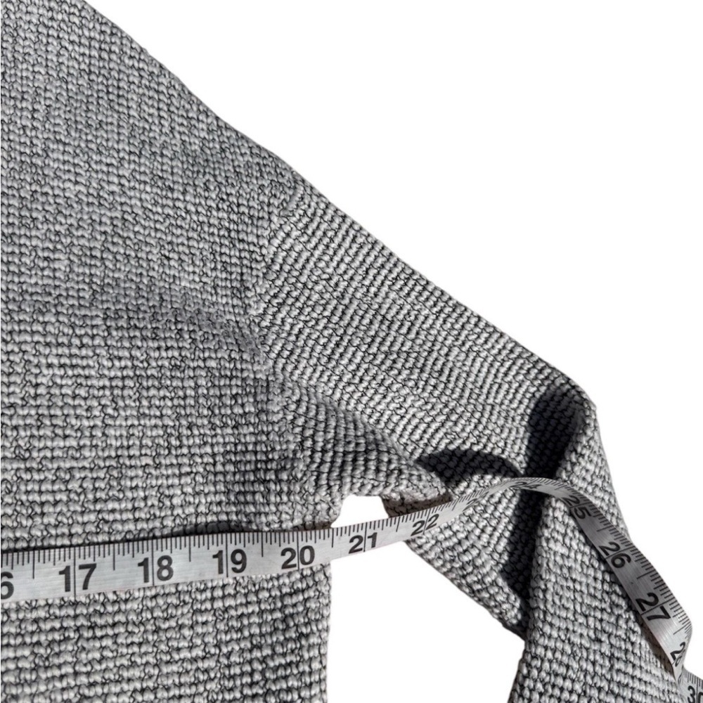 Sweaty Betty Restful Boucle Full Zip Sweater Jacket Size Medium Gray Textured - Picture 6 of 7
